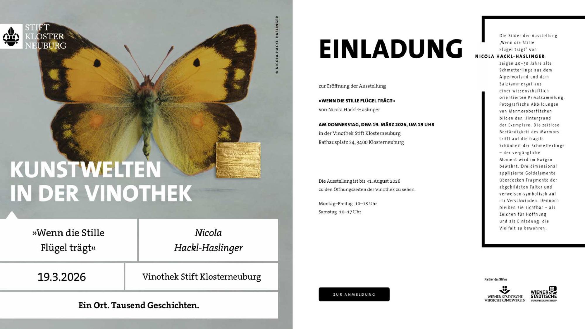 Featured image of post SOLO EXHIBITION "WENN DIE STILLE FLÜGEL TRÄGT"